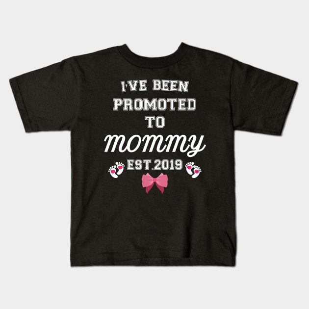 I have been promoted to Mommy Kids T-Shirt by Work Memes